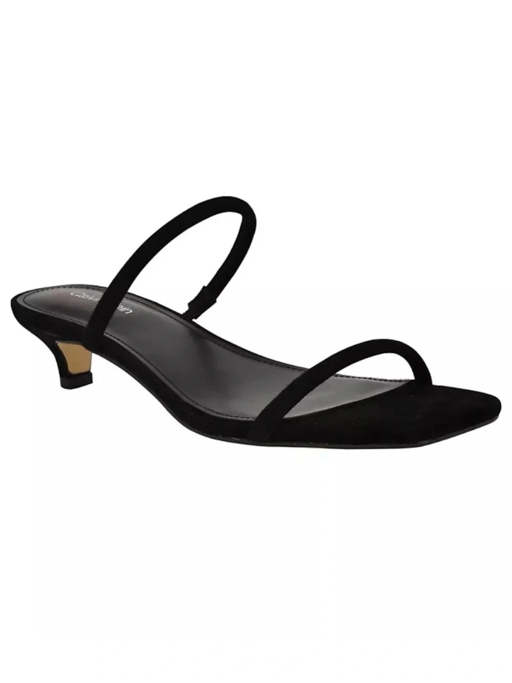 Calvin Klein Limia Women’s Black Suede Heel Sandals Size 6.5 NWT
